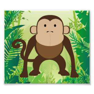 Niedlicher Affe Fotodruck
