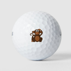 Niedlicher Affe Golfball