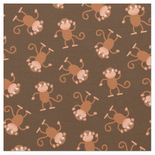 Niedlicher Affe Kinder Baby Kinderzimmer Brown Stoff