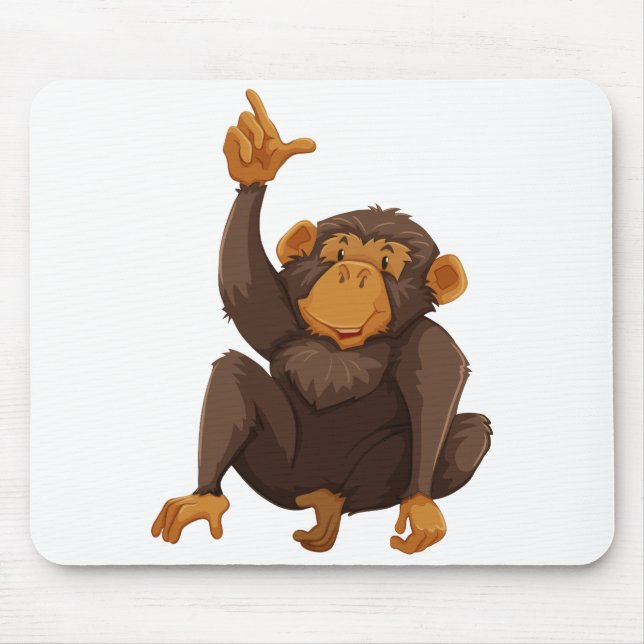  Niedlicher Affe Mousepad (Vorne)