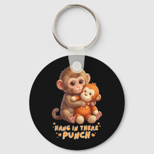 Niedlicher Affe Punch Baby Affe Punch Team Punch Schlüsselanhänger