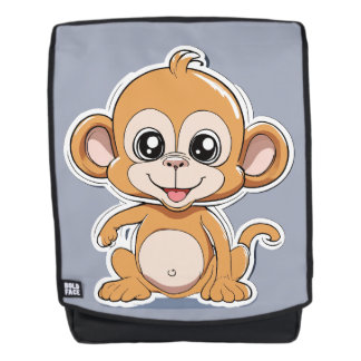 Niedlicher Affe Rucksack