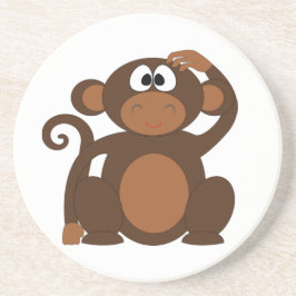 Niedlicher Affe Sandstein Untersetzer