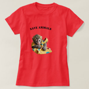 Niedlicher Affe T-Shirt
