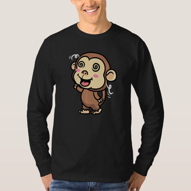 Niedlicher Affe T-Shirt (Vorderseite)