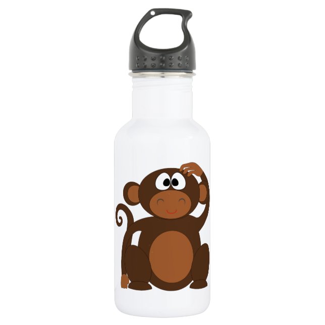 Niedlicher Affe Trinkflasche (Vorderseite)