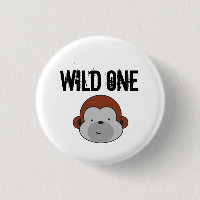 Niedlicher Affe Wild eine Safari Geburtstagsparty