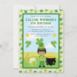 Niedlicher afrikanischer Kindergeburtstag St Patri Einladung
