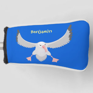 Niedlicher Albatross-Vogel mit Cartoon Golf Headcover