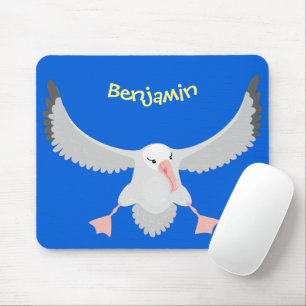 Niedlicher Albatrossvogel mit Cartoon Mousepad