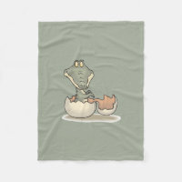 Niedlicher Alligator-Cartoon Hatching von Eggshell