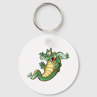 Niedlicher Alligator Cartoon Schlüsselanhänger