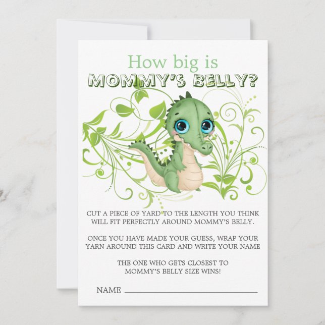 Niedlicher Alligator Grün wie groß ist Mama's Bauc (Vorderseite)