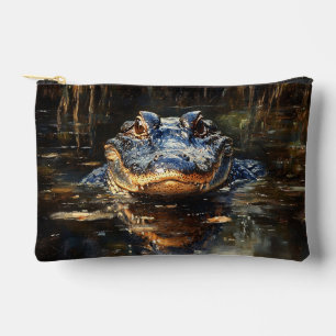 Niedlicher Alligator in der Florida Everglades Mal Zubehörtasche