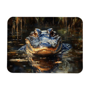 Niedlicher Alligator in Florida Everglades Flexibl Magnet