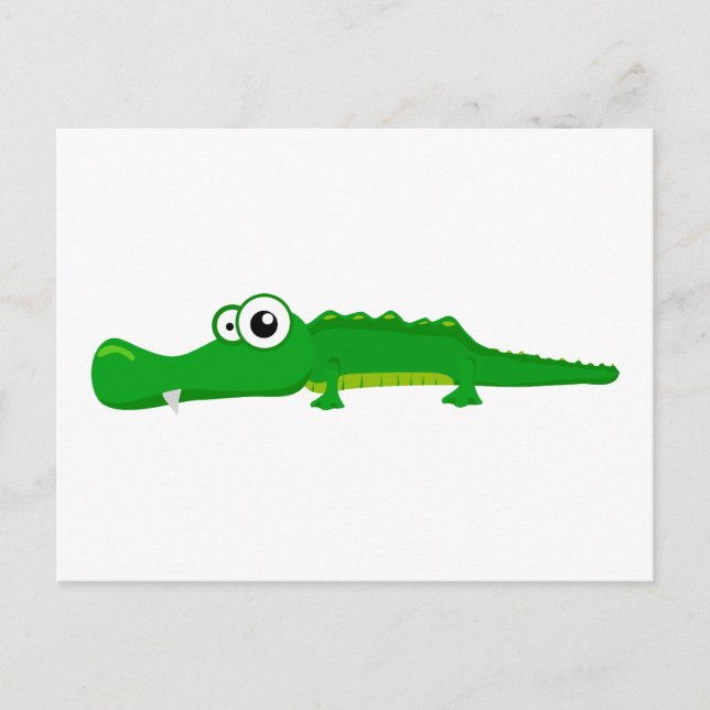 Niedlicher Alligator Postkarte (Vorderseite)