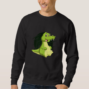 Niedlicher Alligator Reptiles Zootier Teiche Kroko Sweatshirt