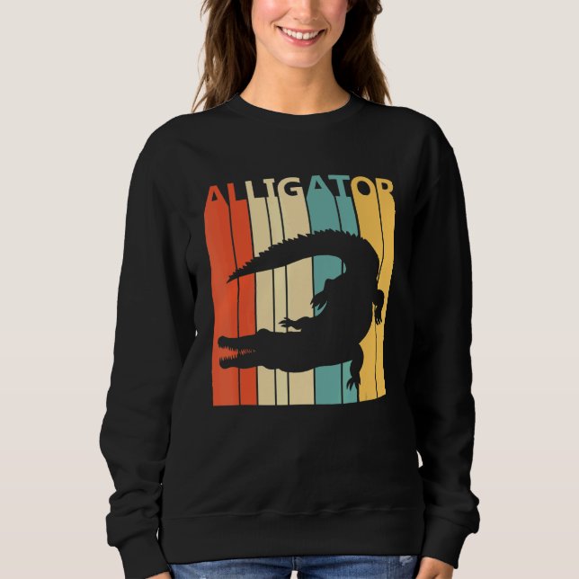 Niedlicher Alligator Safari Sweatshirt (Vorderseite)