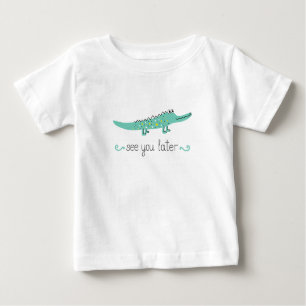 Niedlicher Alligator. Sehen Sie sich später Buchst Baby T-shirt