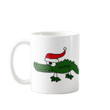 Niedlicher Alligatortragender Weihnachtshut