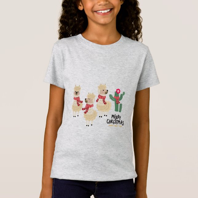 Niedlicher Alpaca Wear T-Shirt (Vorderseite)