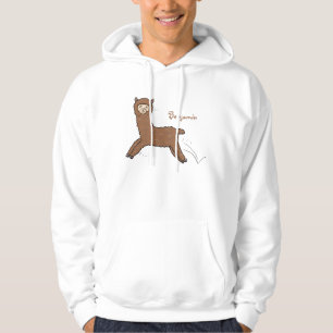 Niedlicher Alpaka-Cartoon Hoodie