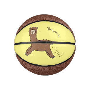 Niedlicher Alpaka-Cartoon Mini Basketball