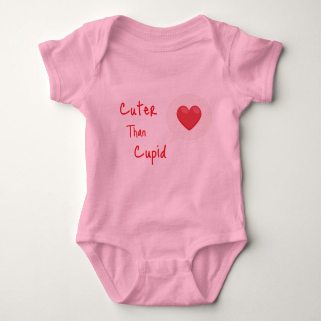 Niedlicher als Cupid Baby Strampler (Vorderseite)