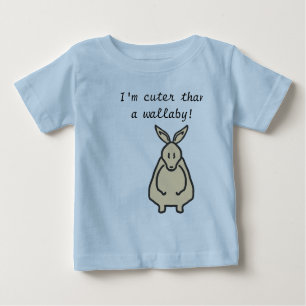 Niedlicher als ein Wallabyentwurf Baby T-shirt