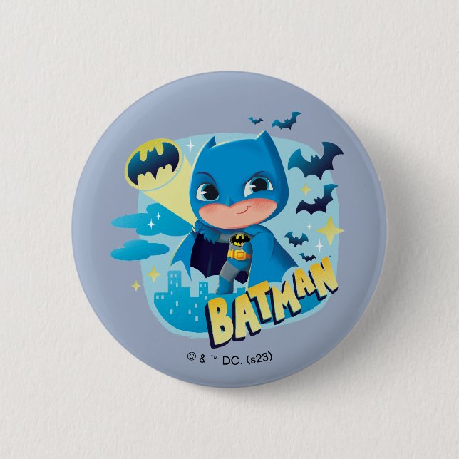 Niedlicher als Niedlich Batman Button (Vorderseite)