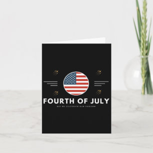 Niedlicher Amerikanische Unabhängigkeitstag 4. Jul Karte
