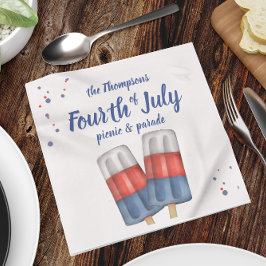 Niedlicher Amerikanische Unabhängigkeitstag Party Serviette