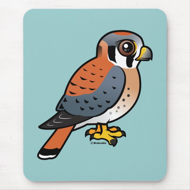 Niedlicher amerikanischer Kestrel Mousepad (Vorne)