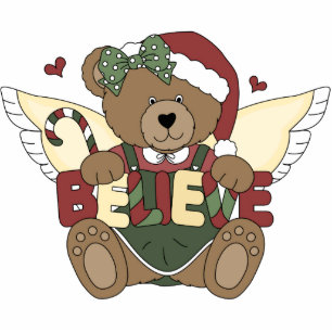 Niedlicher Angel Bär Skulptur Ornament Fotoskulptur Ornament