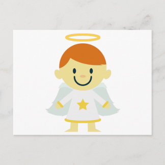 Niedlicher Angel Boy mit Halo Postkarte