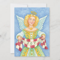 Niedlicher Angelic Christmas Engel mit Joy-Einladu