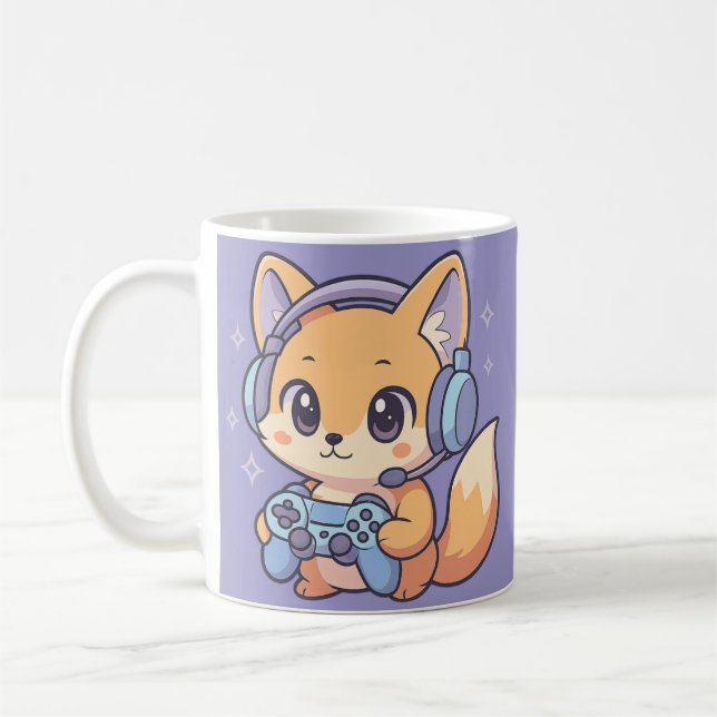 Niedlicher Anime-Kaffee-Cup für Gamer & Gift-Liebh Kaffeetasse (Links)