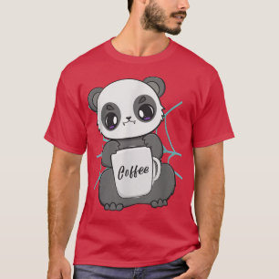 Niedlicher Anime-Panda und Kawaii-Bären trinken Ka T-Shirt