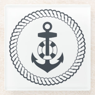 Niedlicher Anker Glasuntersetzer