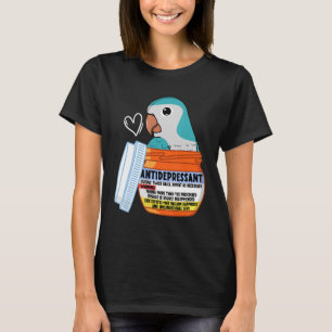 Niedlicher Antidepressiv Parrot I Blauer Mönch Par T-Shirt