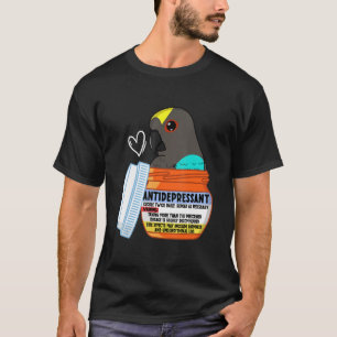 Niedlicher Antidepressiv Parrot I Meyers Parrot T-Shirt