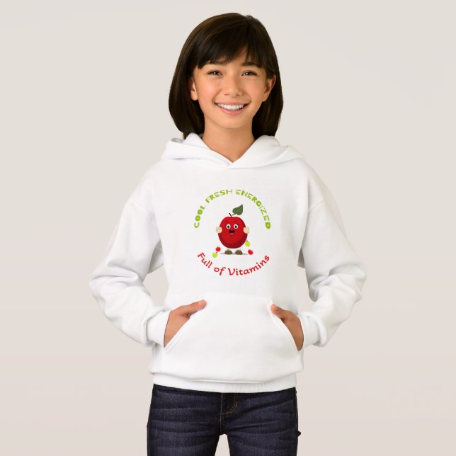 Niedlicher Apfel Hoodie (Vorne ganz)