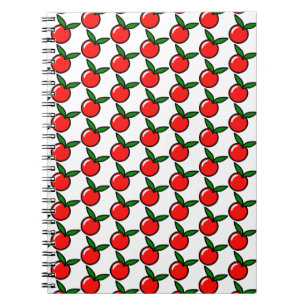 Niedlicher Apfel oder Kirsche, Fun Kitchen Frucht Notizblock