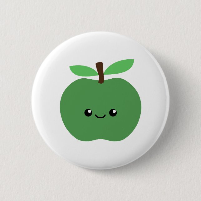 Niedlicher Apple Button (Vorderseite)