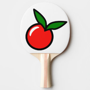 Niedlicher Apple Cherry Red Fruit Spaß Küche Carto Tischtennis Schläger