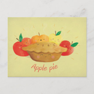Niedlicher Apple Pie Postkarte