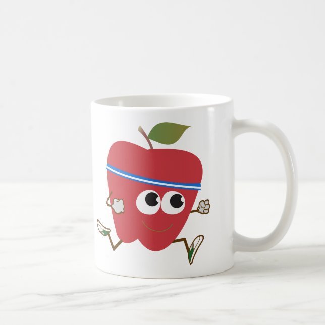Niedlicher Apple Runner Tasse (Rechts)