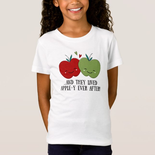 Niedlicher Apple T-Shirt (Vorderseite)
