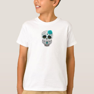 Niedlicher aquamariner Tag der toten T-Shirt