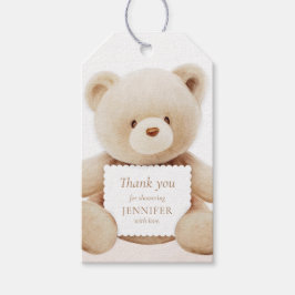 Niedlicher Aquarellbär Vielen Dank für Ihr Interes Geschenkanhänger